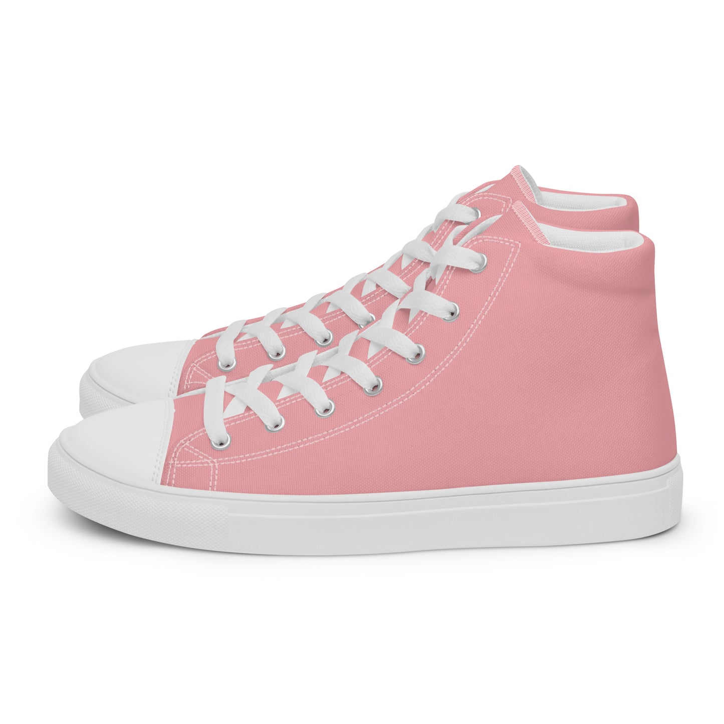 Men’s Light Pink High Top Canvas Shoes