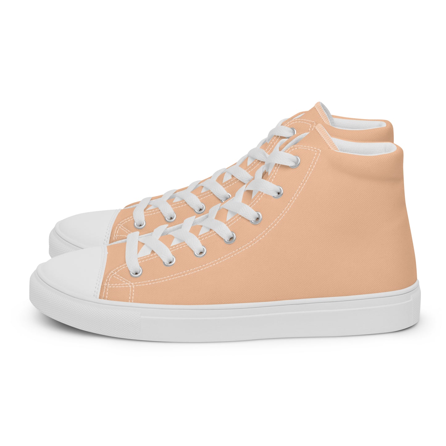 Men’s Peach High Top Canvas Shoes