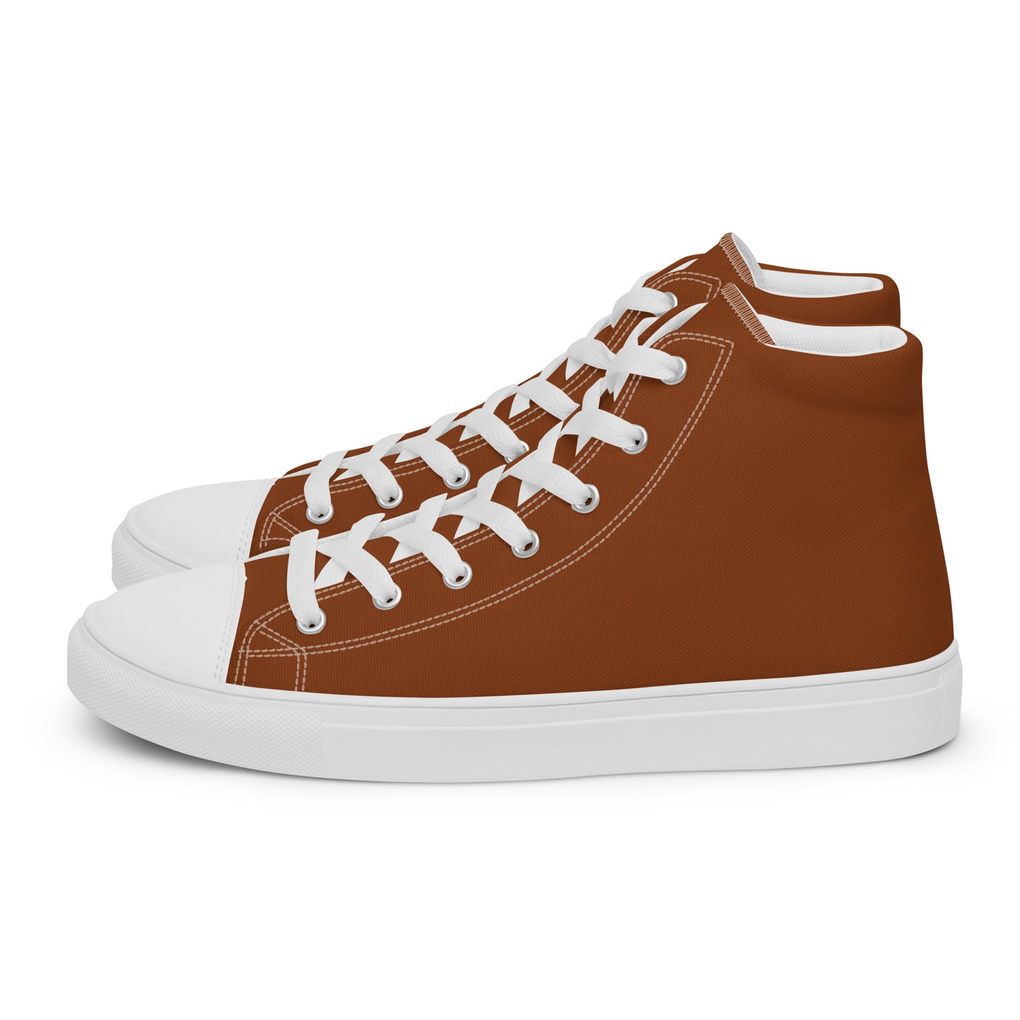 Men’s Saddle Brown High Top Canvas Shoes