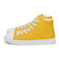 Men’s Yellow High Top Canvas Shoes