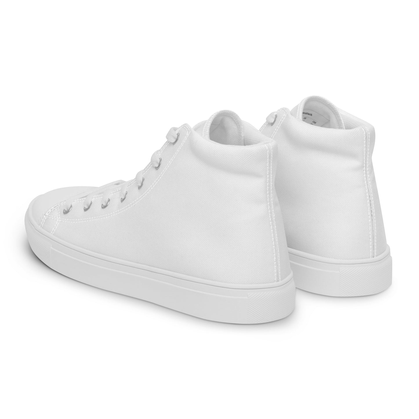 Men’s White High Top Canvas Shoes