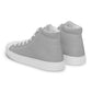 Men’s Silver High Top Canvas Shoes