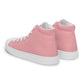 Men’s Light Pink High Top Canvas Shoes