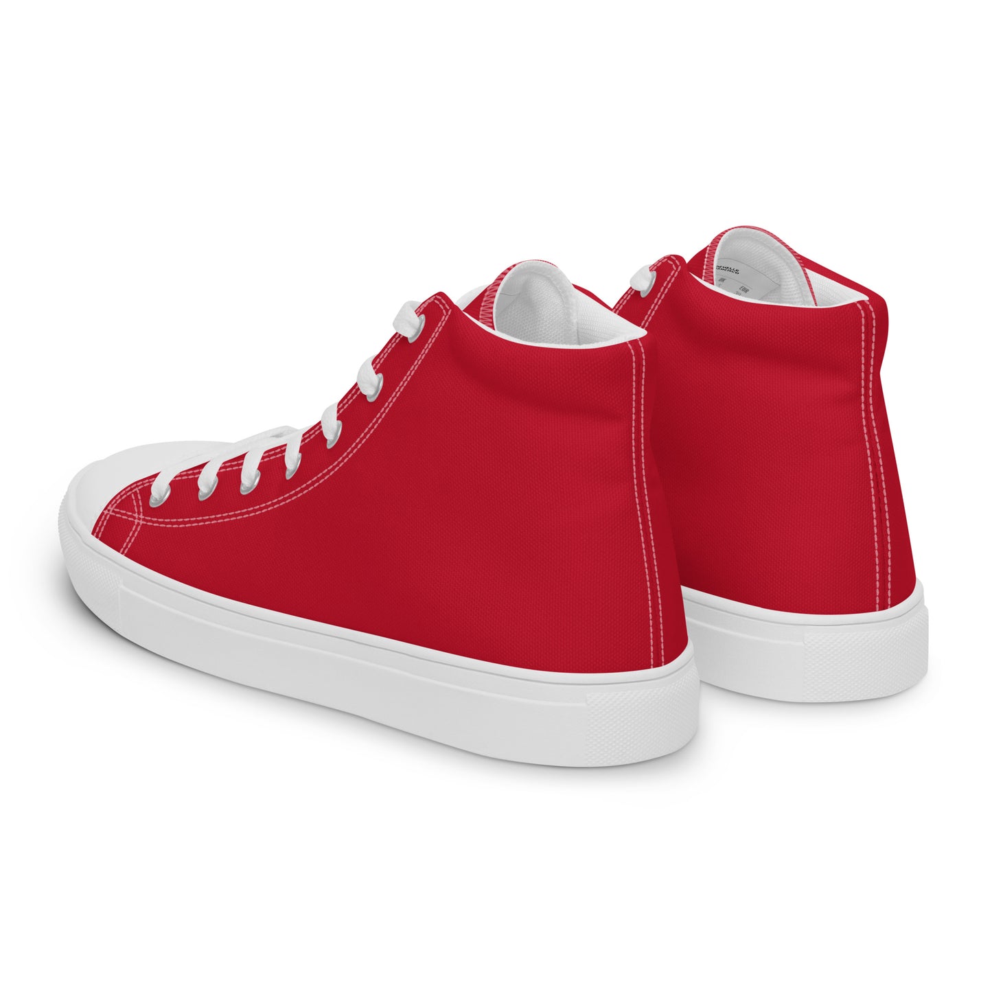 Men’s Red High Top Canvas Shoes