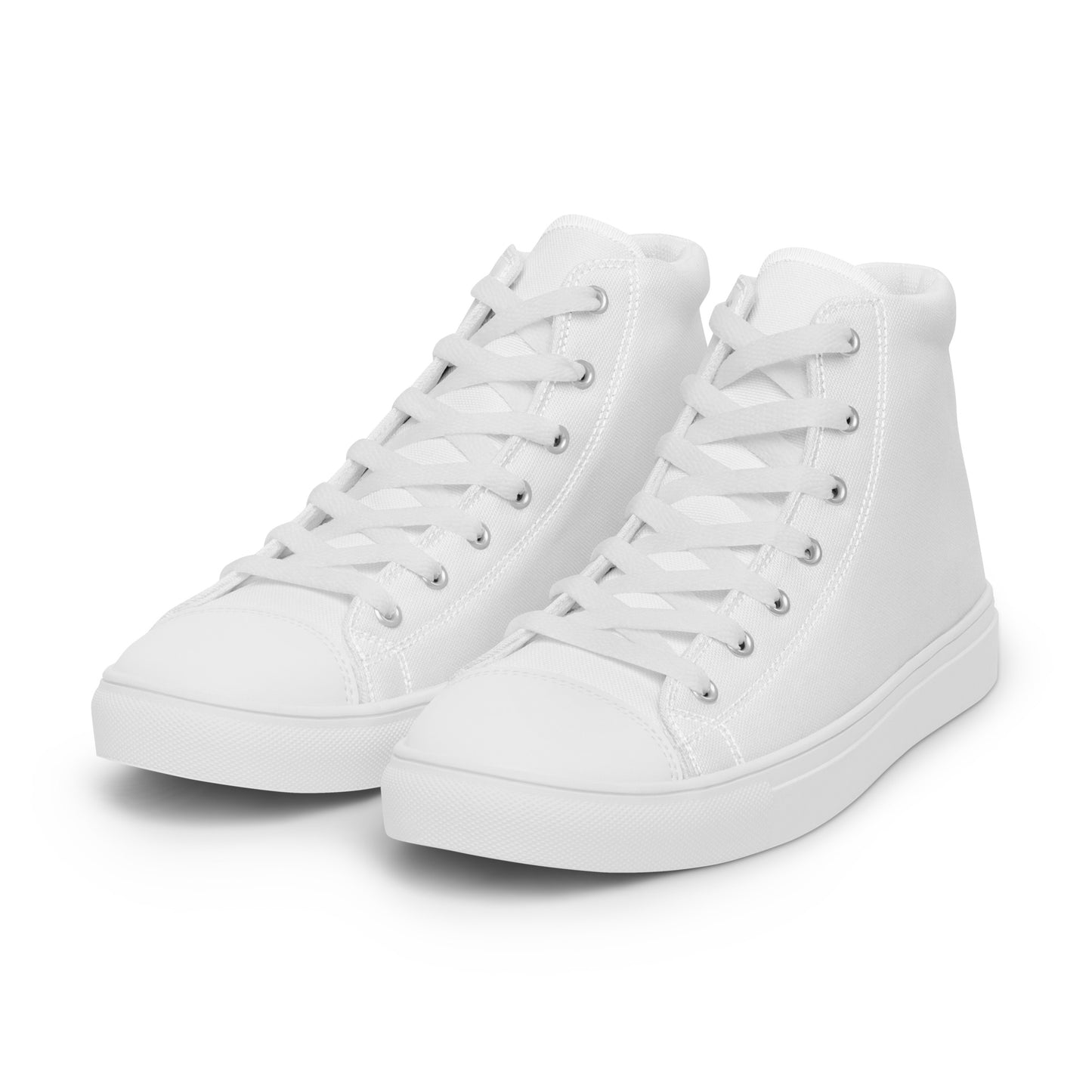 Men’s White High Top Canvas Shoes