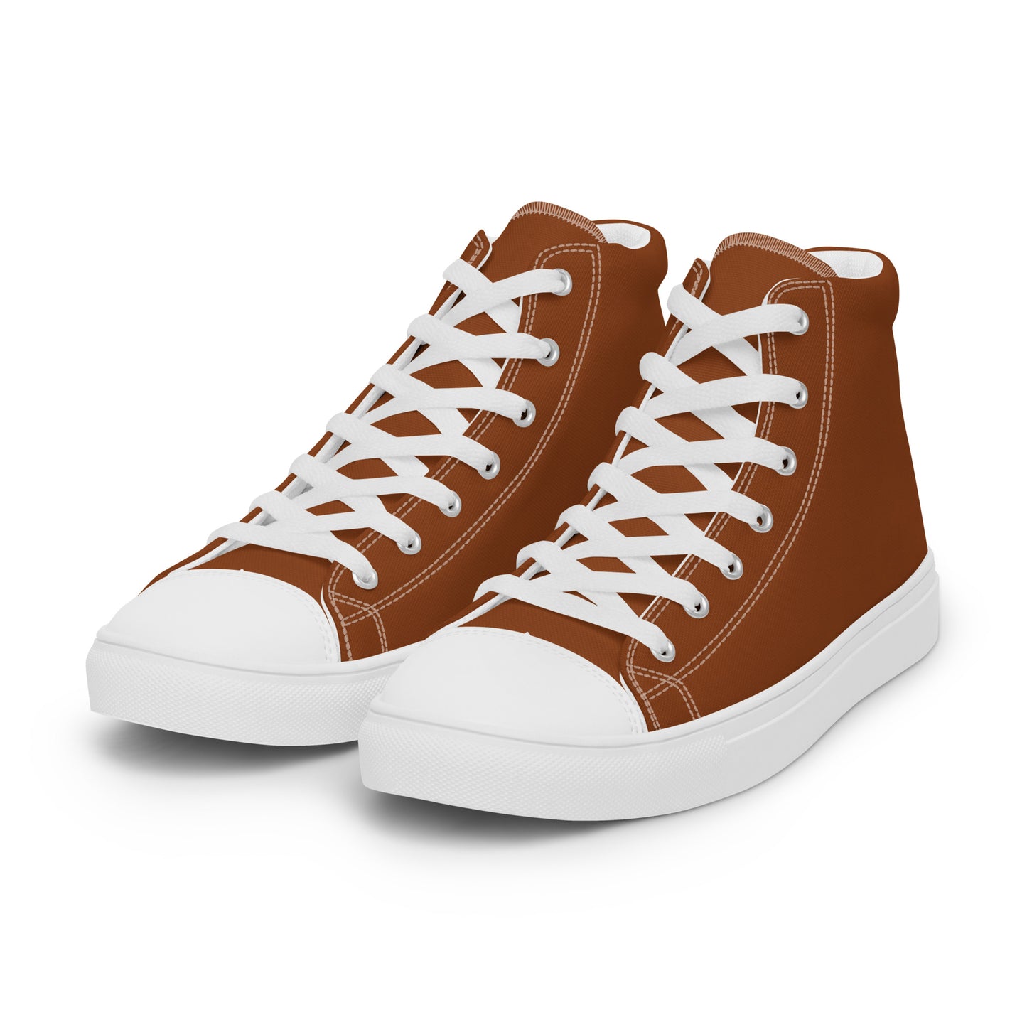 Men’s Saddle Brown High Top Canvas Shoes