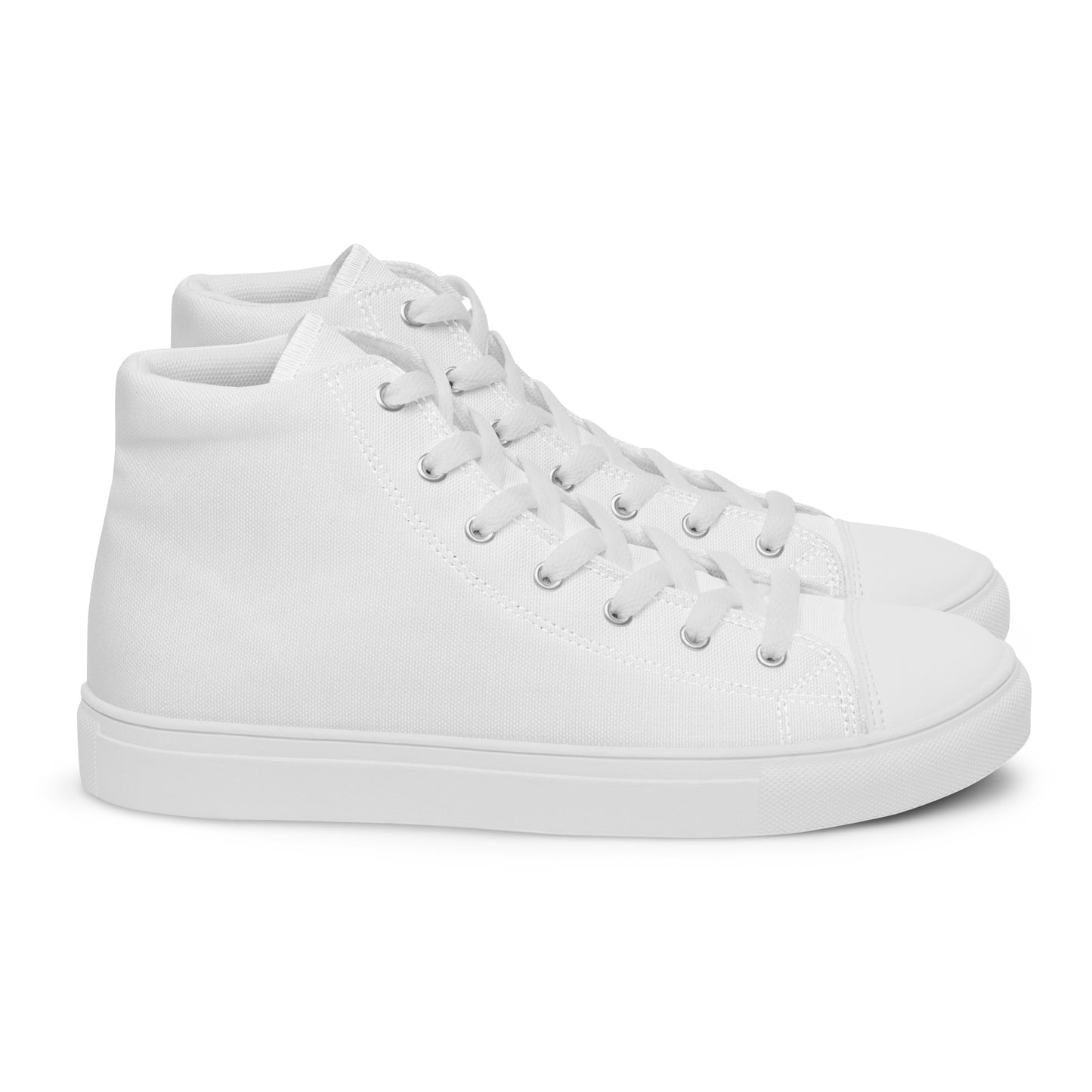 Men’s White High Top Canvas Shoes