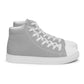 Men’s Silver High Top Canvas Shoes