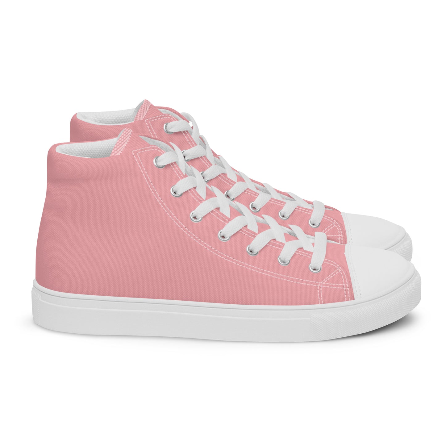 Men’s Light Pink High Top Canvas Shoes