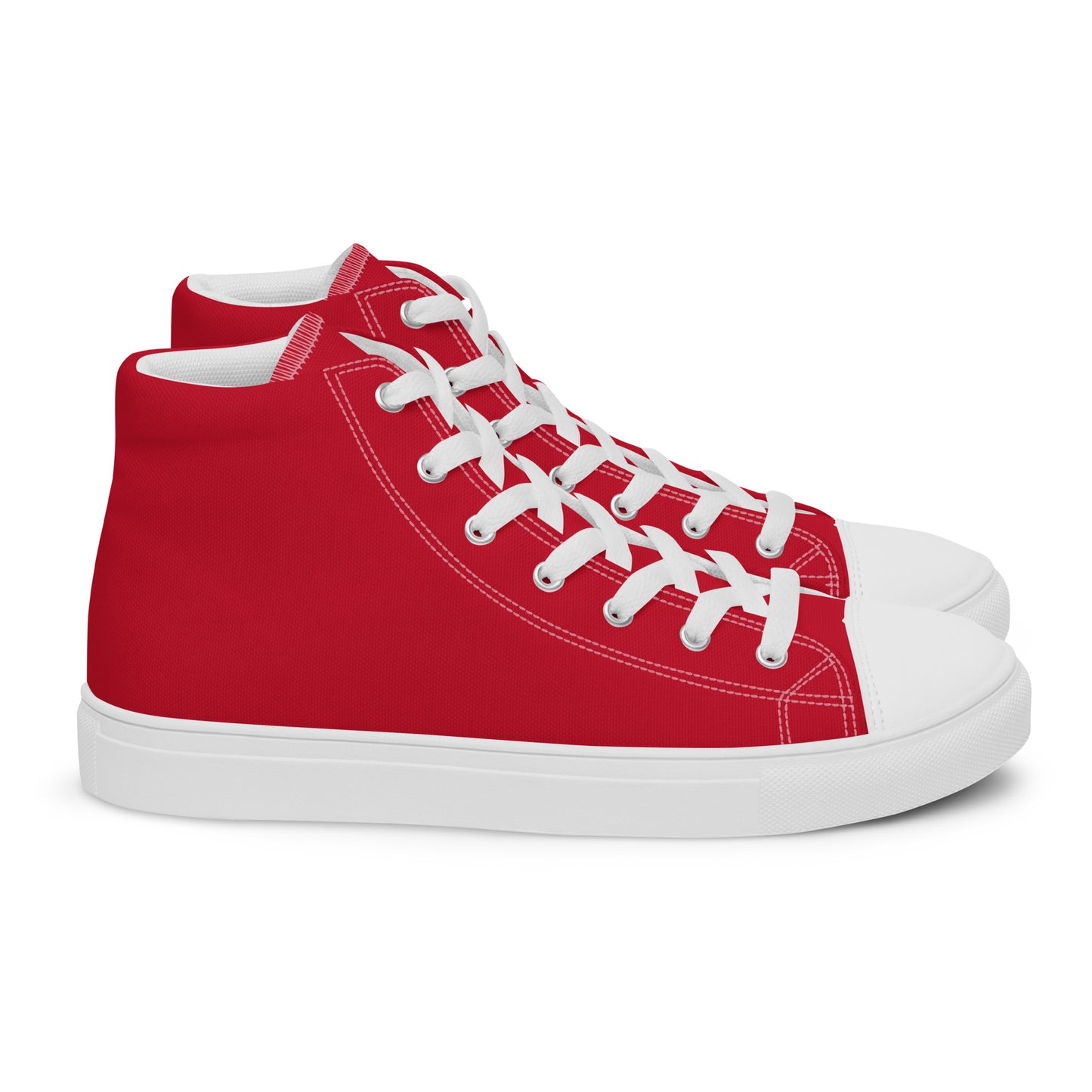 Men’s Red High Top Canvas Shoes