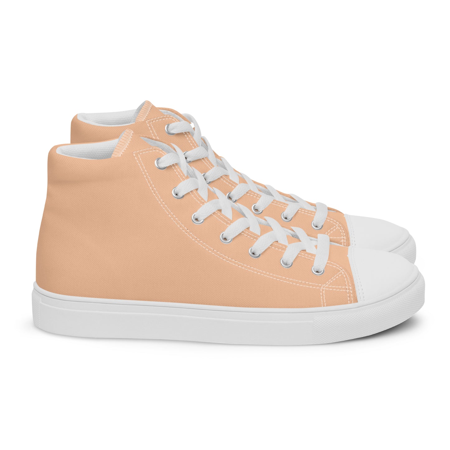 Men’s Peach High Top Canvas Shoes