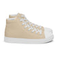 Men’s Champagne High Top Canvas Shoes