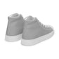 Men’s Silver High Top Canvas Shoes