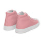 Men’s Light Pink High Top Canvas Shoes