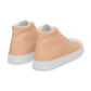 Men’s Peach High Top Canvas Shoes