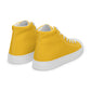 Men’s Yellow High Top Canvas Shoes