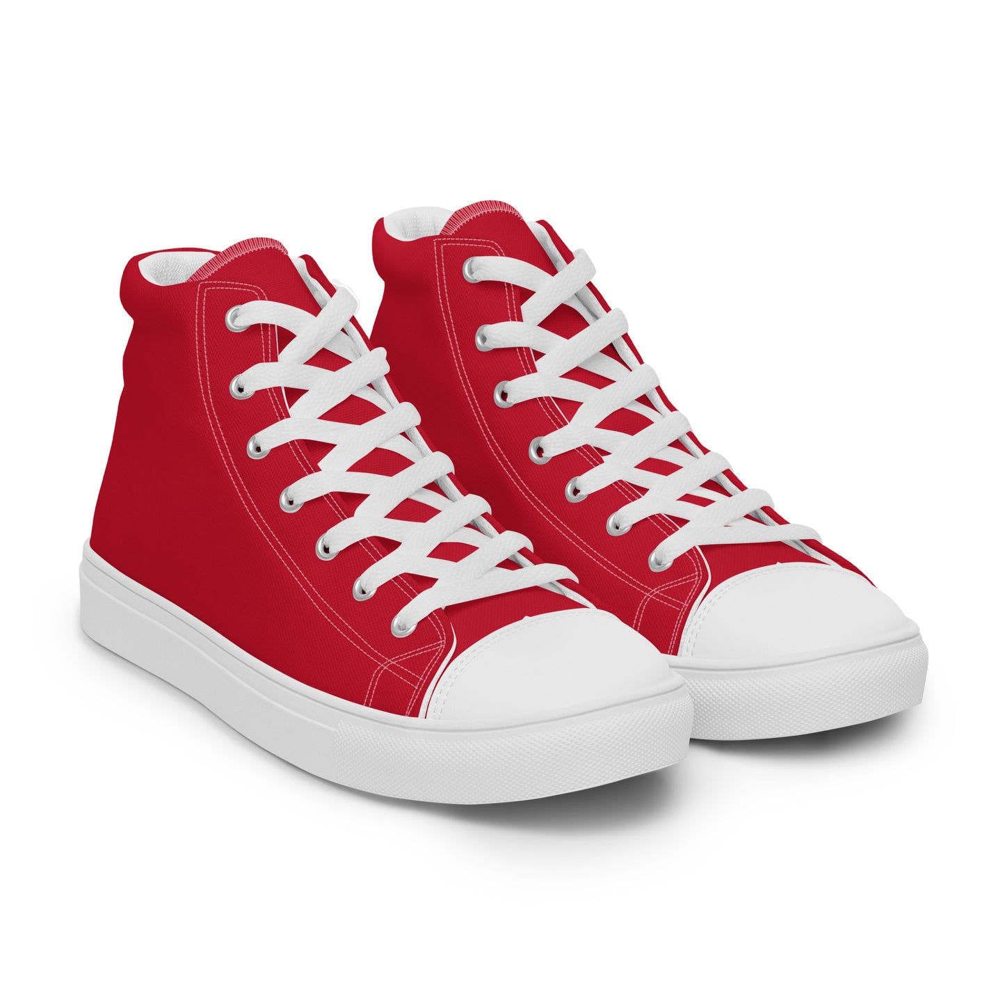 Men’s Red High Top Canvas Shoes