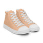 Men’s Peach High Top Canvas Shoes