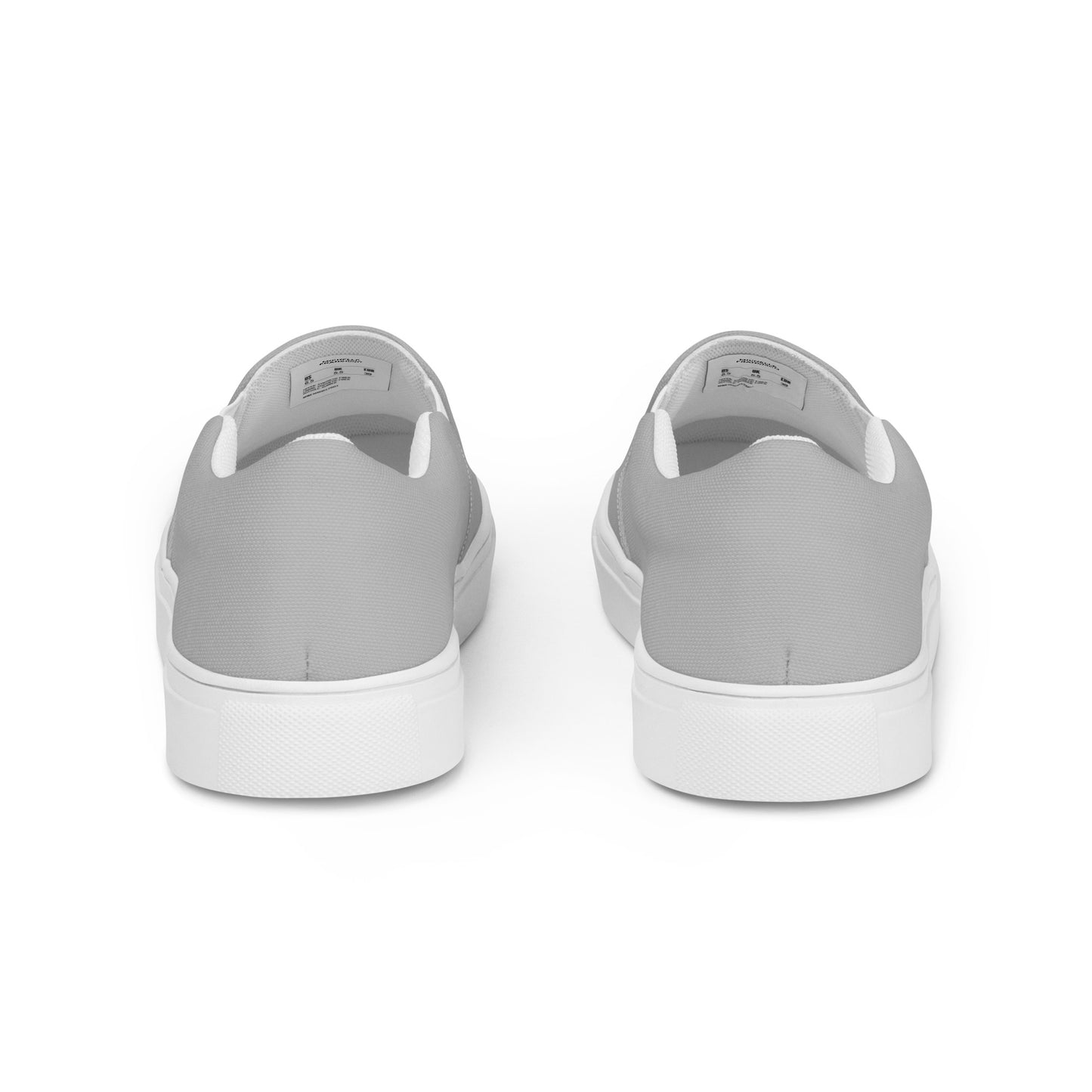 Men’s Silver Slip-on Canvas Shoes