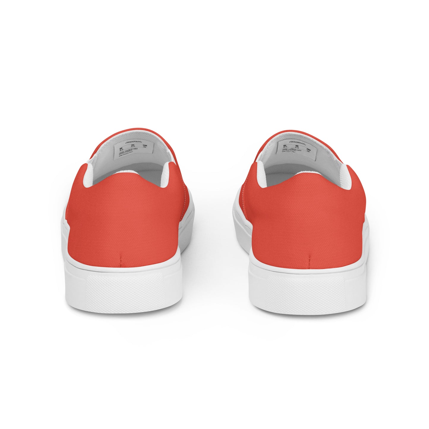 Men’s Orange Red Slip-on Canvas Shoes