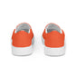 Men’s Outrageous Orange Slip-on Canvas Shoes