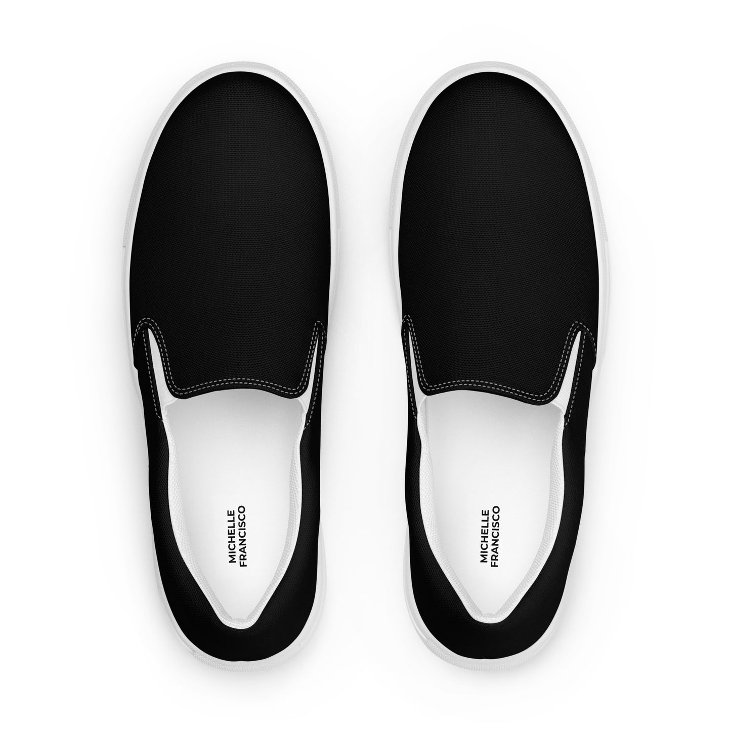 Men’s Black Slip-on Canvas Shoes