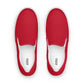 Men’s Red Slip-on Canvas Shoes