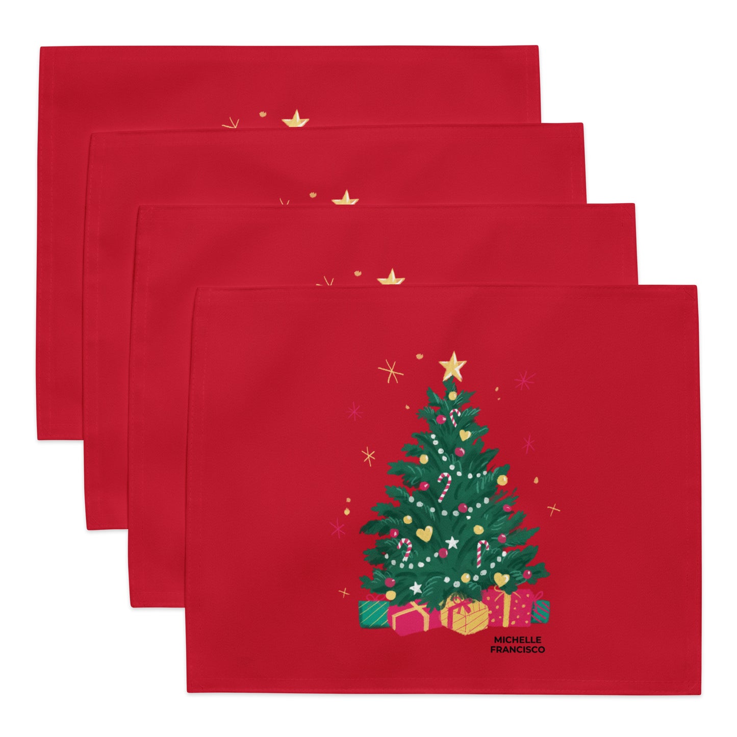 Christmas Tree Placemat Set