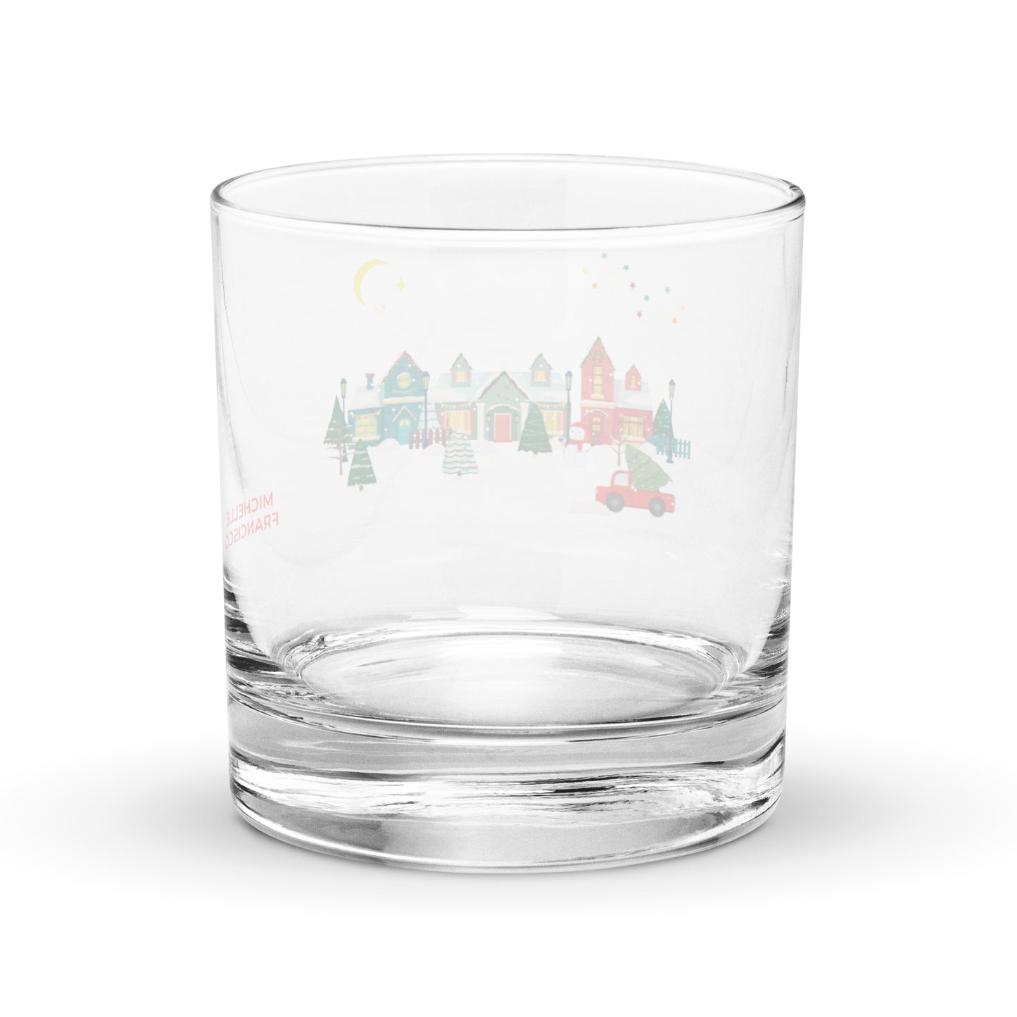 Deck The Halls Rocks Glass