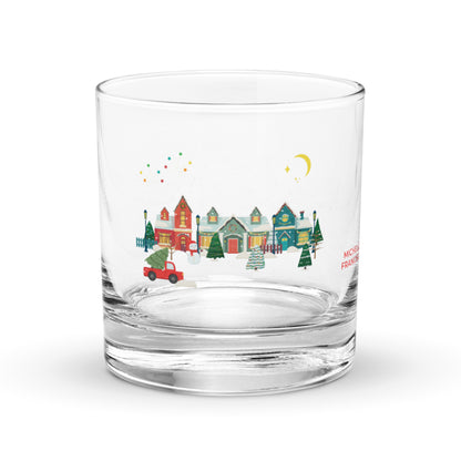 Deck The Halls Rocks Glass