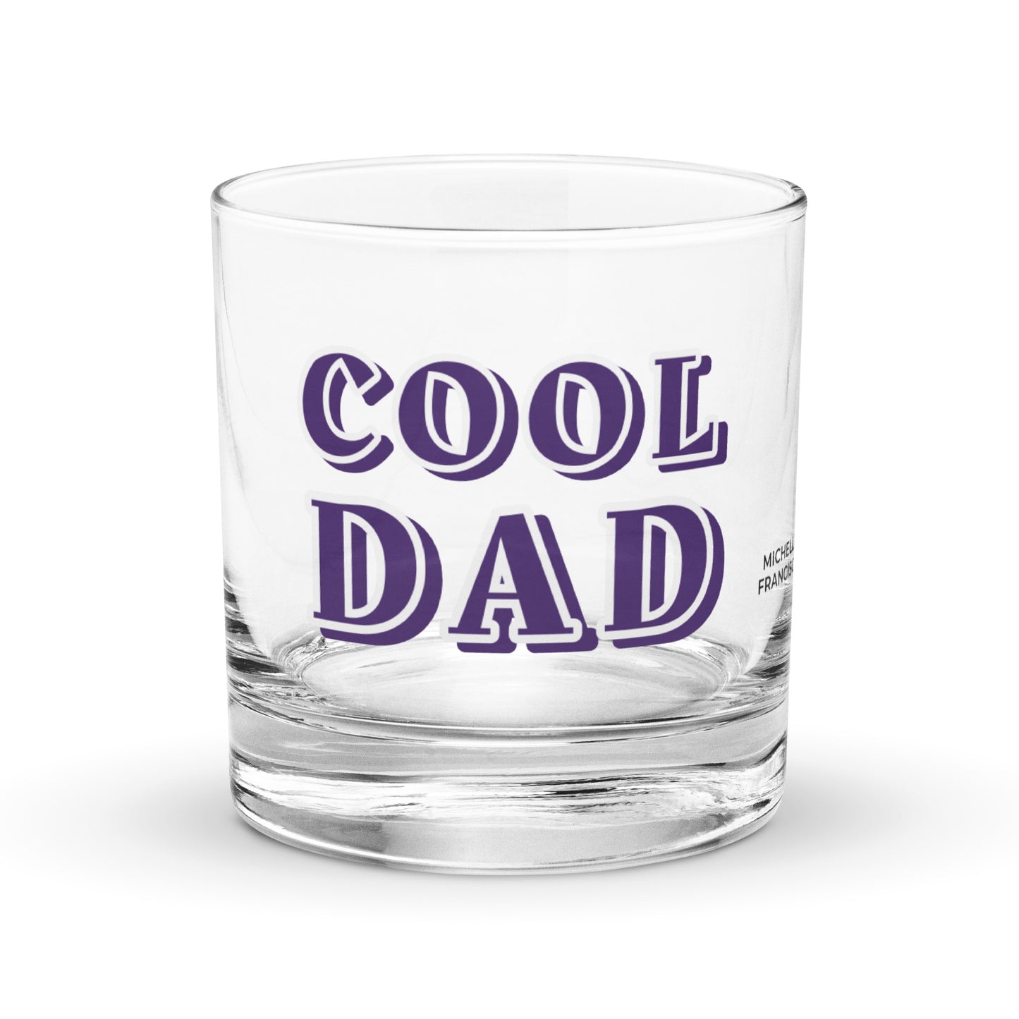 Cool Dad Rocks Glass