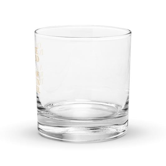 Cigarette and Whiskey Rocks Glass