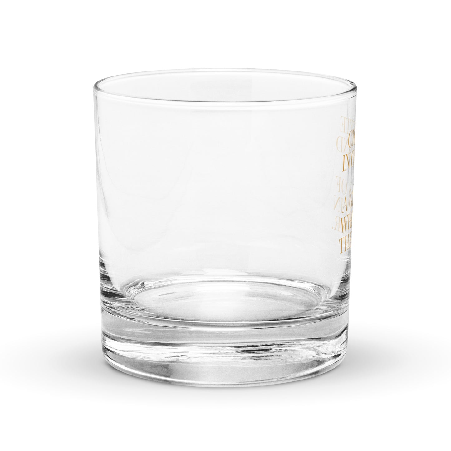 Cigarette and Whiskey Rocks Glass