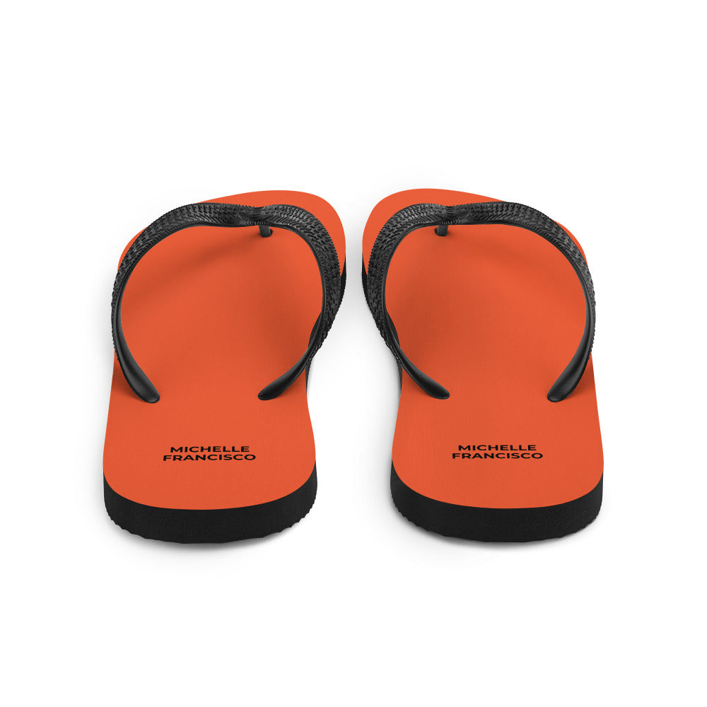 Outrageous Orange Flip-Flops