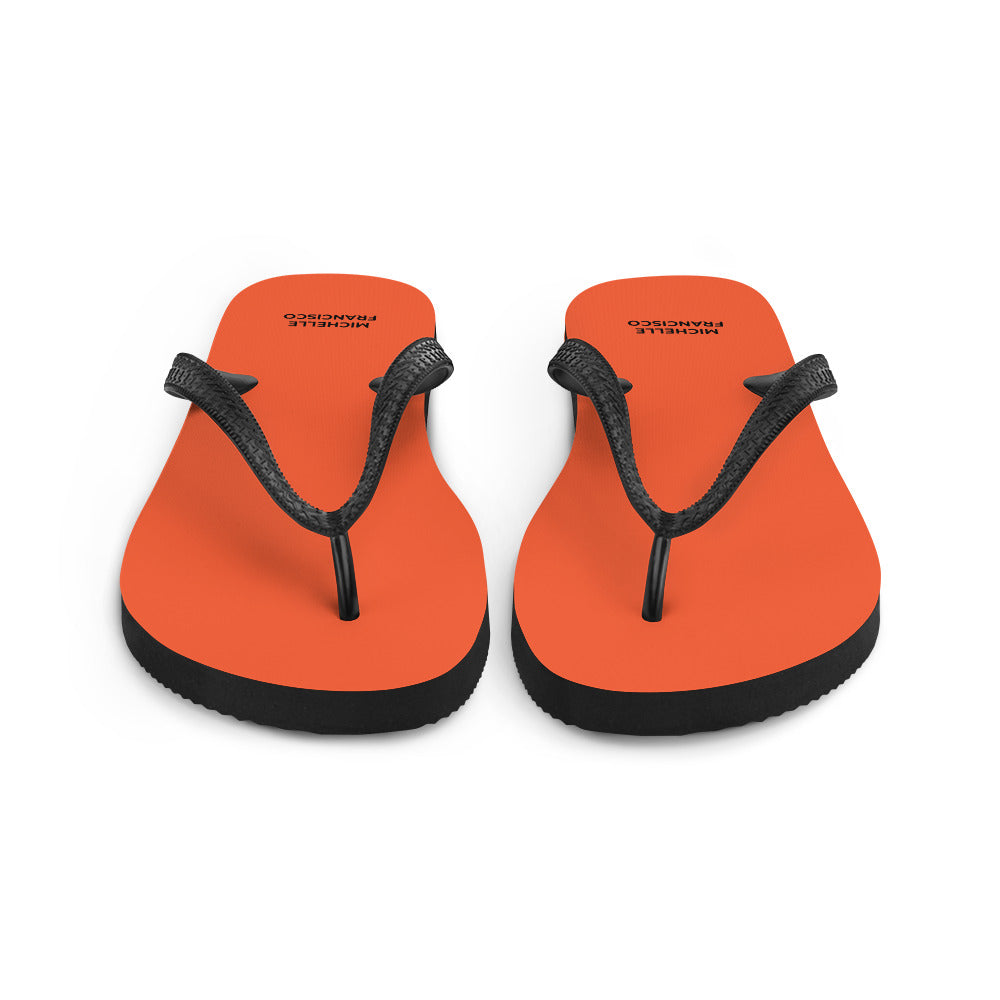 Outrageous Orange Flip-Flops