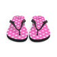 Polka White and Pink Flip-Flops