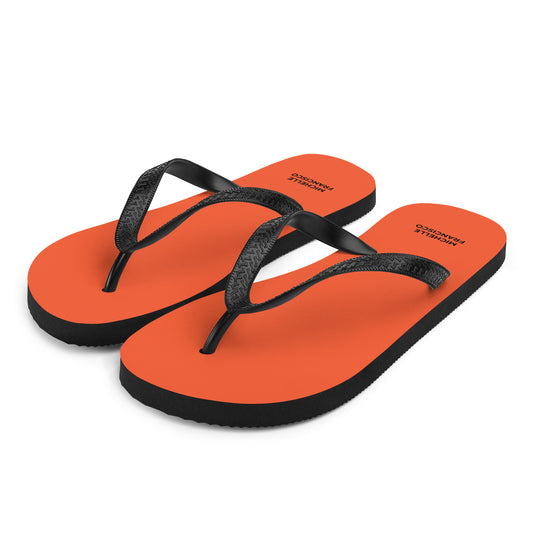 Outrageous Orange Flip-Flops