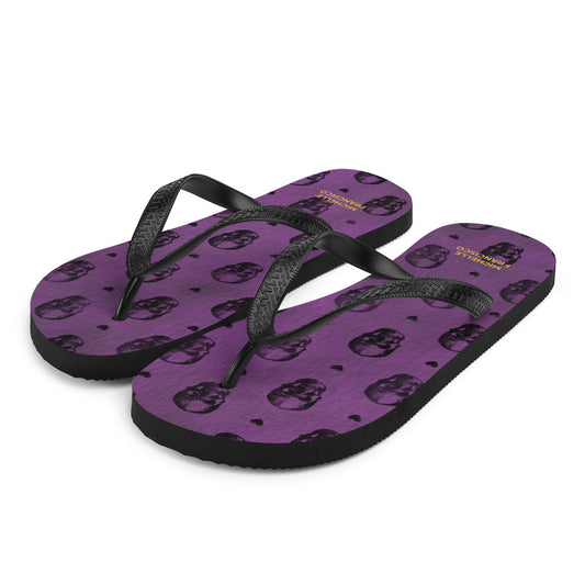 Skulls and Hearts Flip-Flops