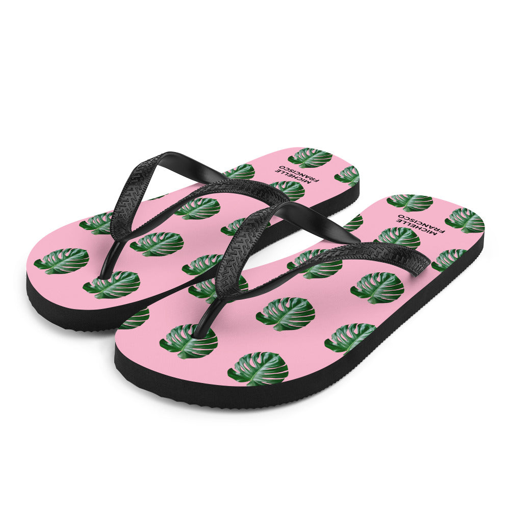 Monstera Flip-Flops