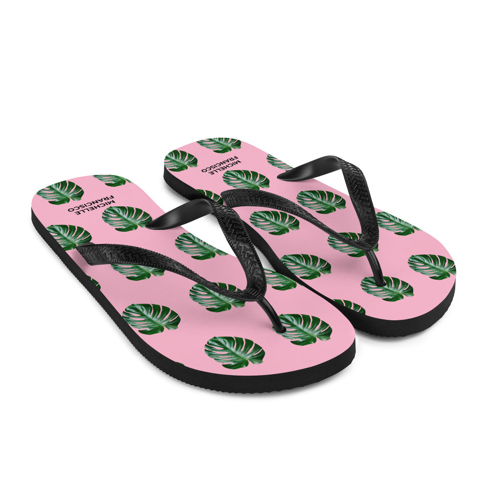 Monstera Flip-Flops