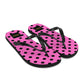 Black Polka Flip-Flops