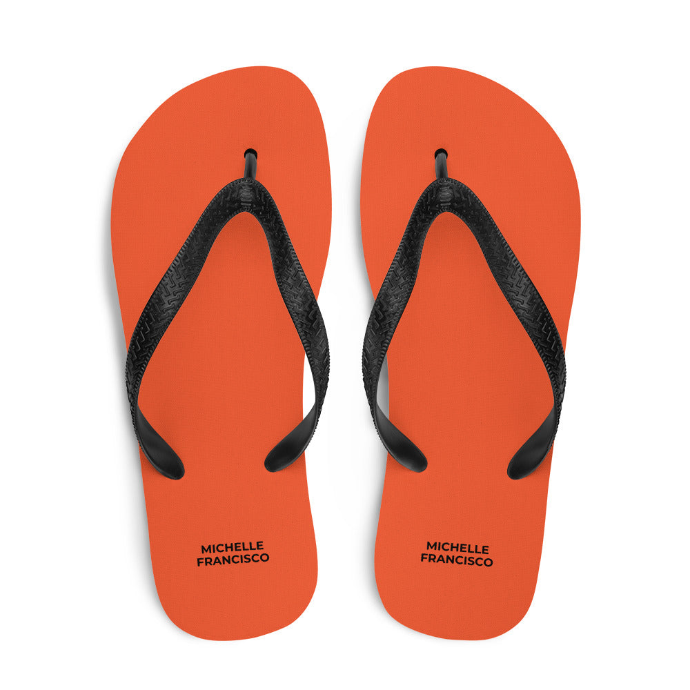 Outrageous Orange Flip-Flops