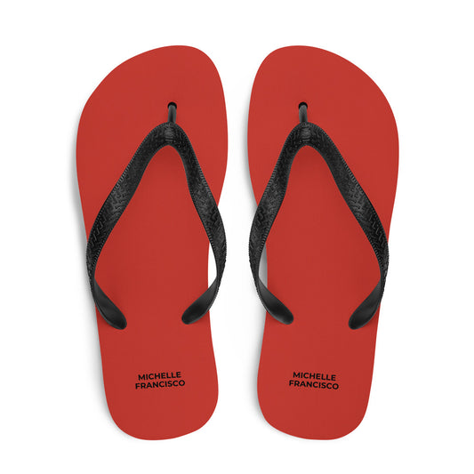 Harley Davidson Red Flip-Flops