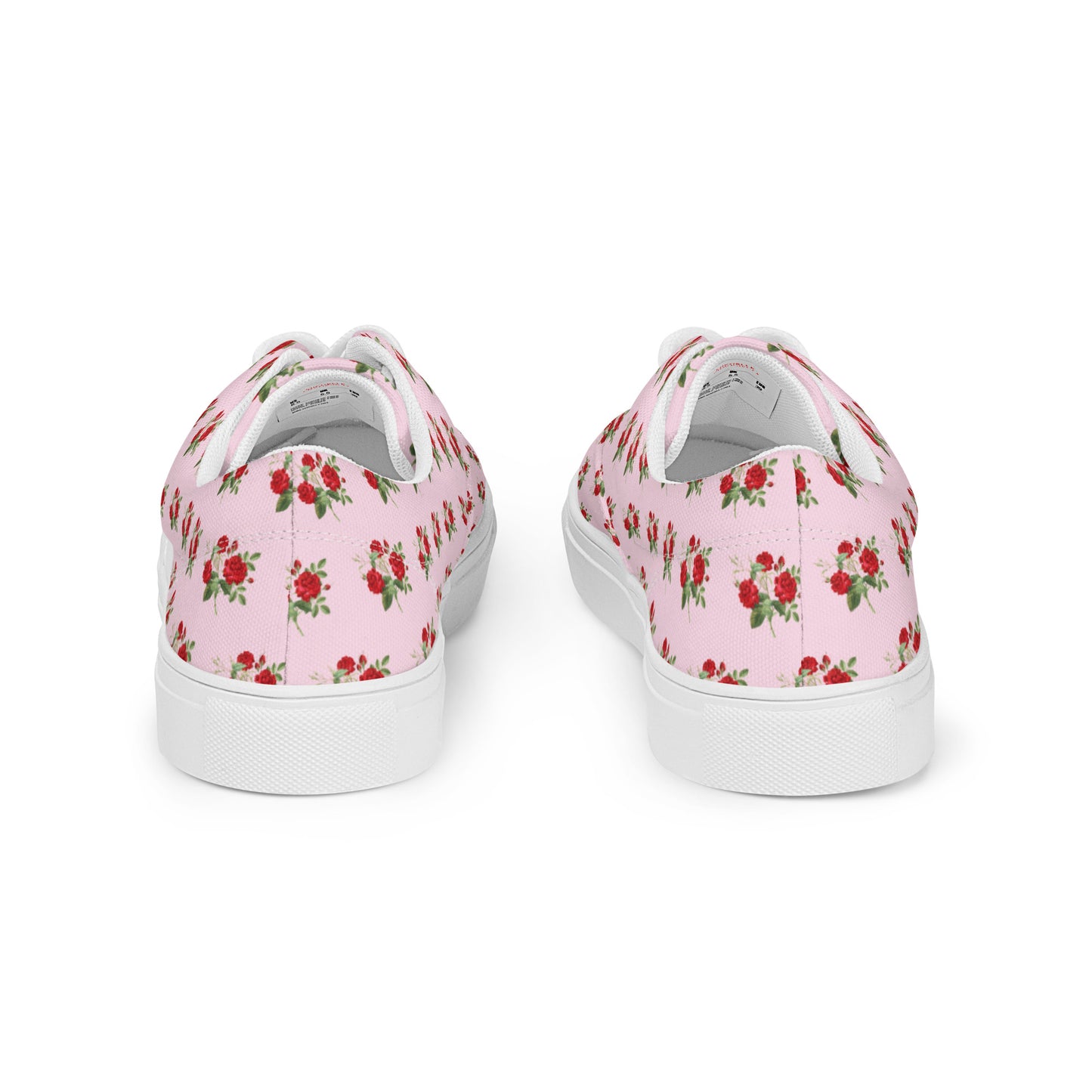 Women’s Rose Bouquet Lace-up Canvas Shoes