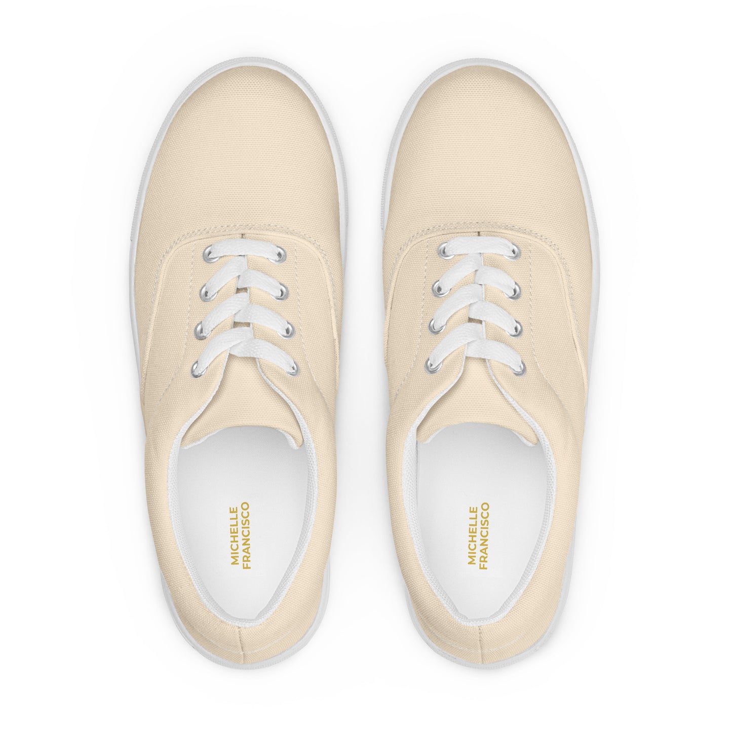 Women’s Papaya Whip Lace-up Canvas Shoes