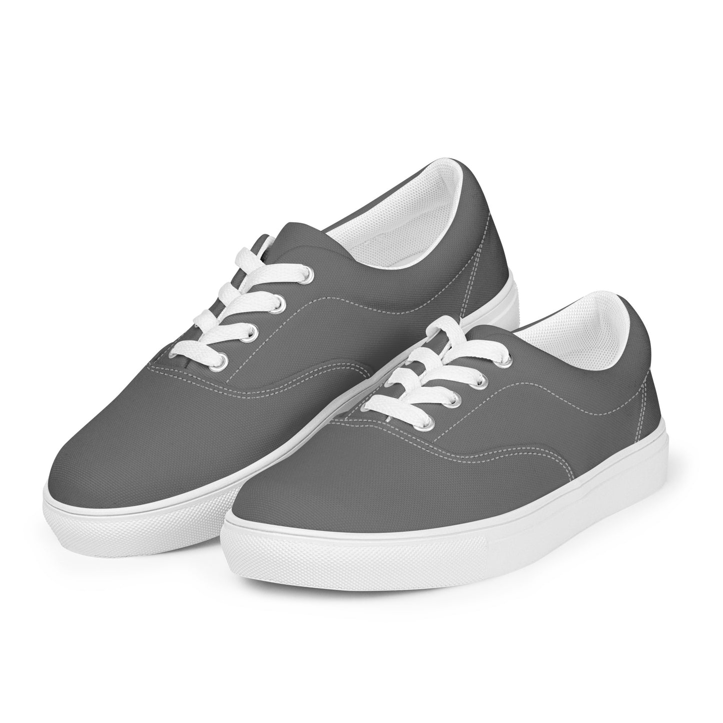 Women’s Grey Lace-up Canvas Shoes