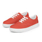 Women’s Orange Red Lace-up Canvas Shoes