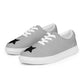 Women’s Black Star Silver Lace-up Canvas Shoes