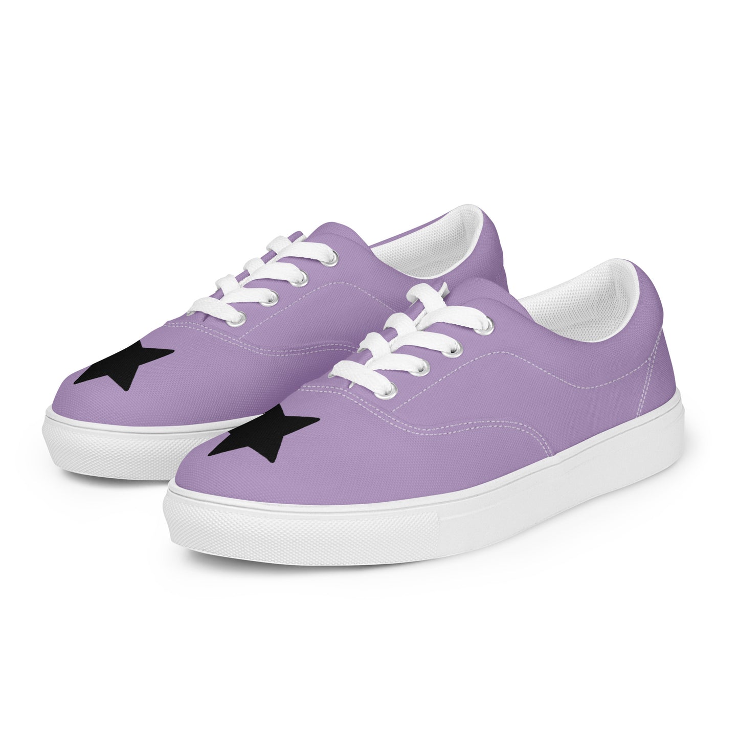 Women’s Black Star East Side Lace-up Canvas Shoes