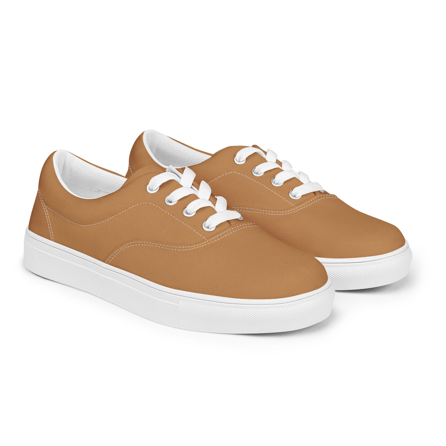 Women’s Nude Lace-up Canvas Shoes